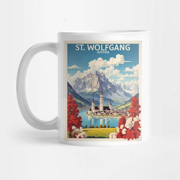 St Wolfgang Austria Vintage Travel Poster Tourism by TravelersGems